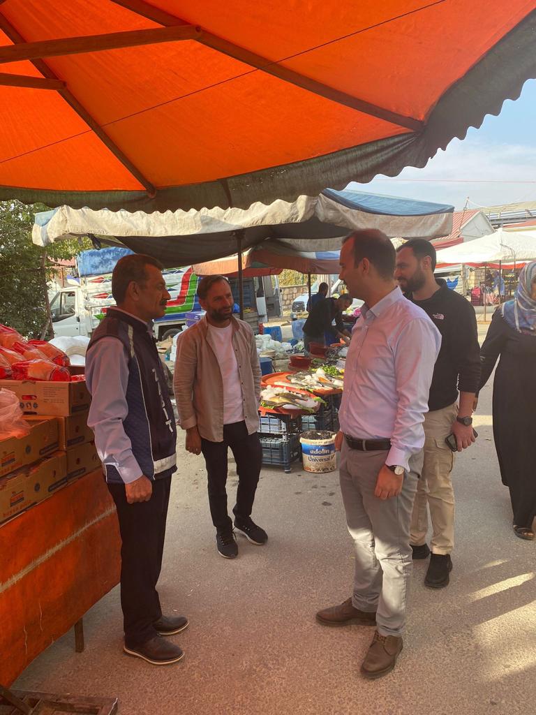 Kaymakamımız Sayın Kerem YENİGÜN Pazar Yerini Ziyaret Etti